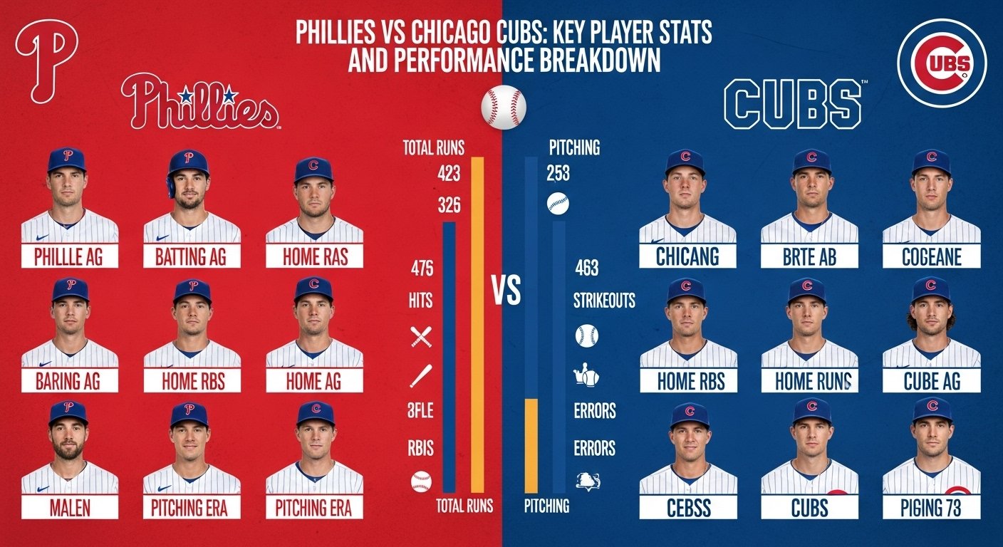 Phillies vs Chicago Cubs Match Player Stats